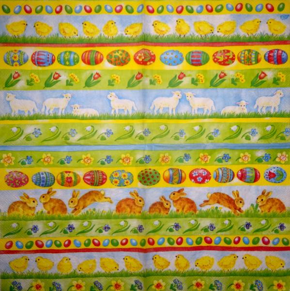 009 Eggs,  Easter Eggs - 3-ply (yellow) - Ihr